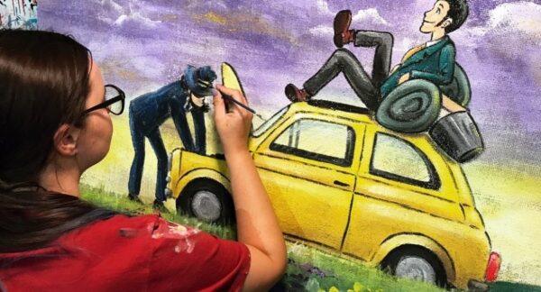 Juta Lupin e Jigen il Castello di Cagliostro al Tramonto