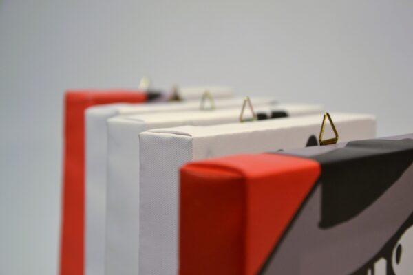 Tela Color Orizzontale Jigen con Schizzi di Colore