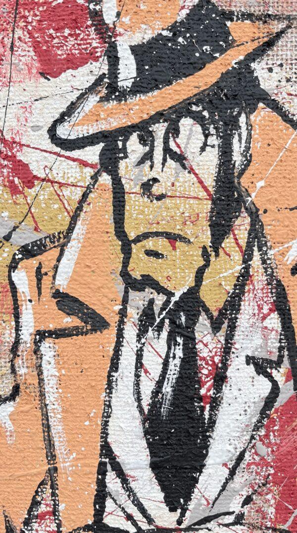 Juta Zenigata Verticale Sfondo Astratto