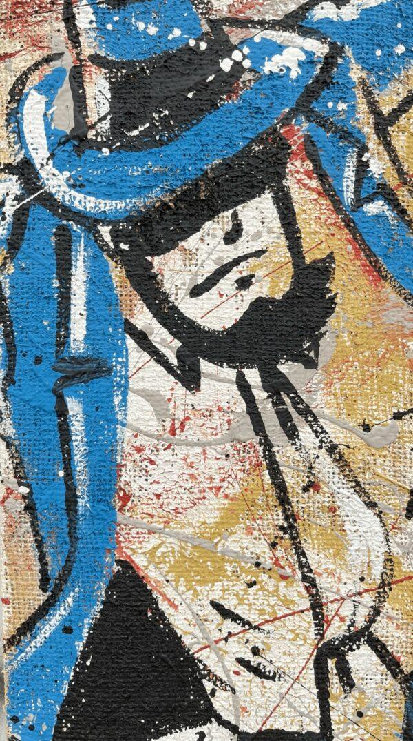 Juta Jigen Verticale Sfondo Astratto