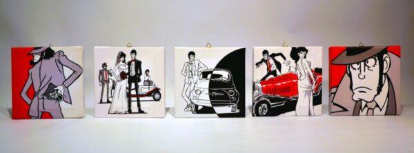 Tela Lupin trio black e white