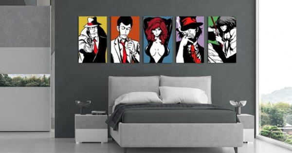 Tela Verticale Lupin Comic