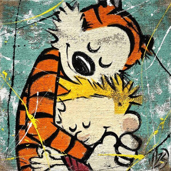 Juta Calvin e Hobbes Abbraccio