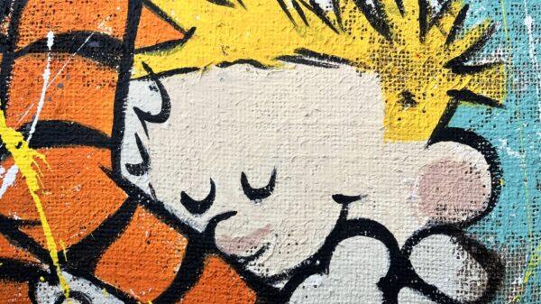 Juta Calvin e Hobbes Abbraccio