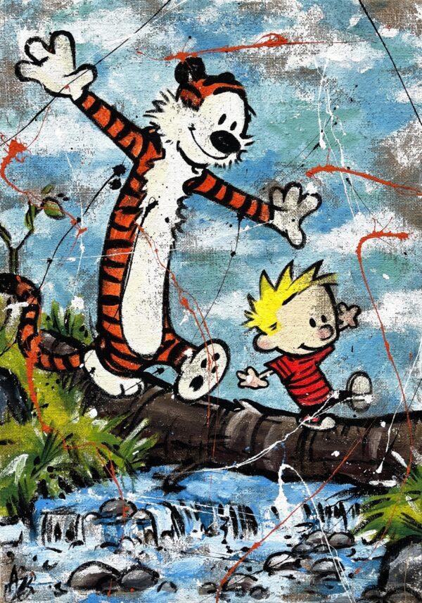 Juta Calvin e Hobbes ruscello