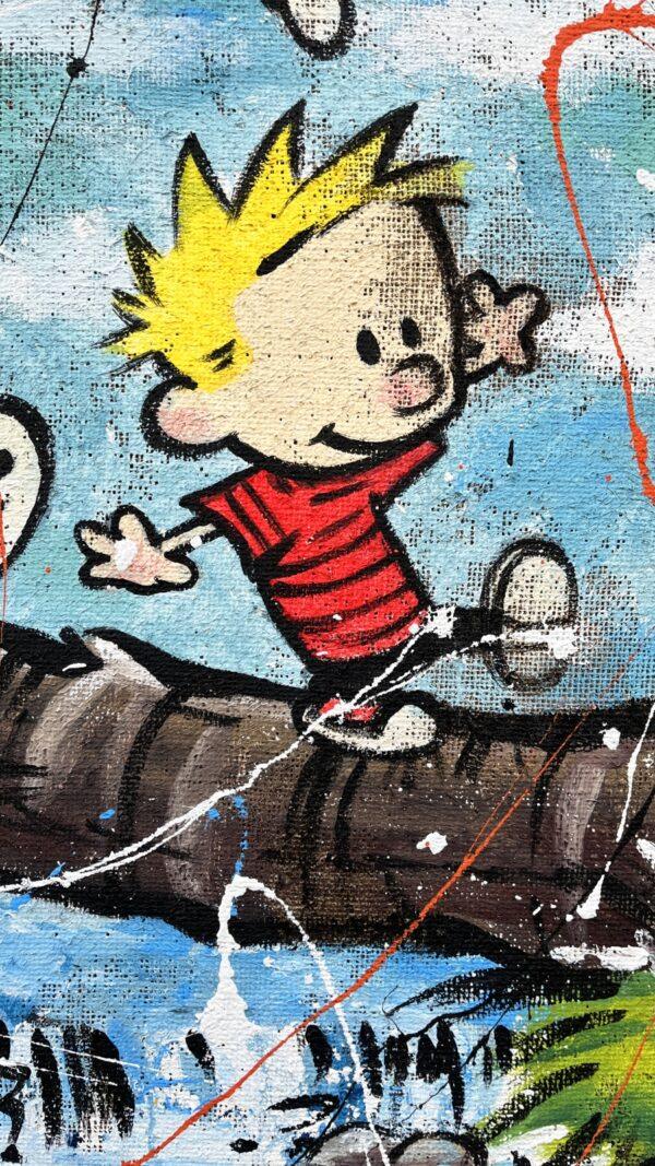 Juta Calvin e Hobbes ruscello