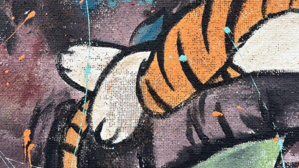 Juta Calvin e Hobbes riposino sul ramo