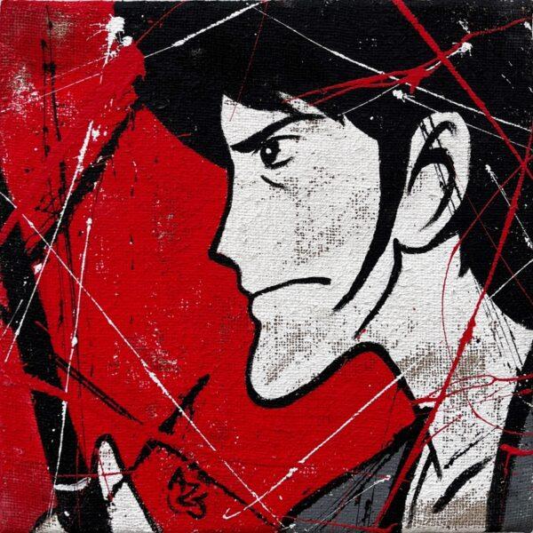 5 tele fatte a mano su Juta originali Serie Lupin Classic