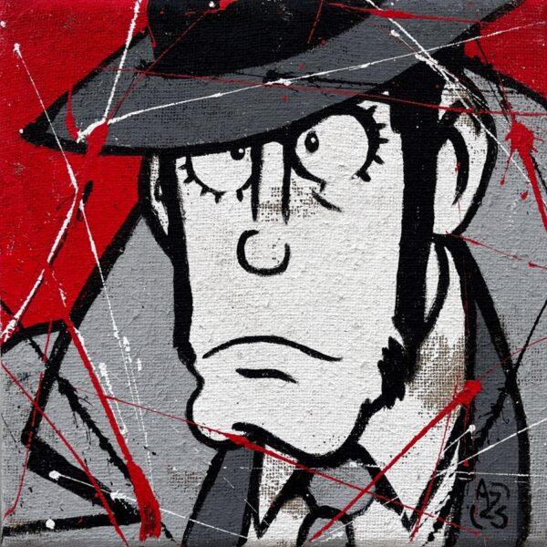 5 tele fatte a mano su Juta originali Serie Lupin Classic