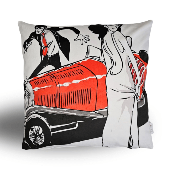 Cuscino Lupin e Fujiko SSK Velluto