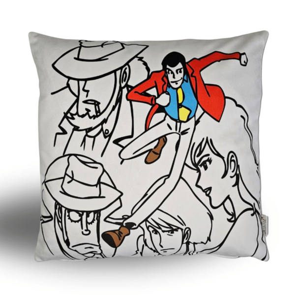 Cuscino Lupin Facce Velluto
