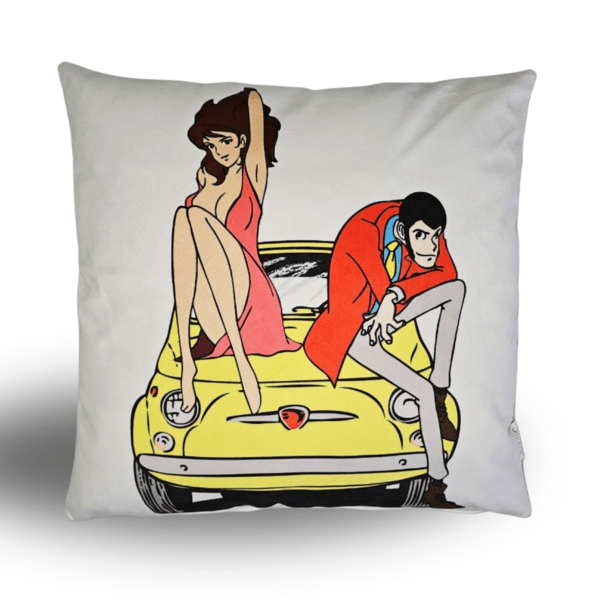 Cuscino Lupin E Fujiko sulla 500 Velluto