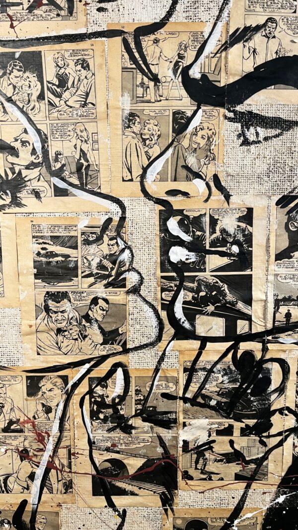 Juta Diabolik e Eva Collage Fumetti