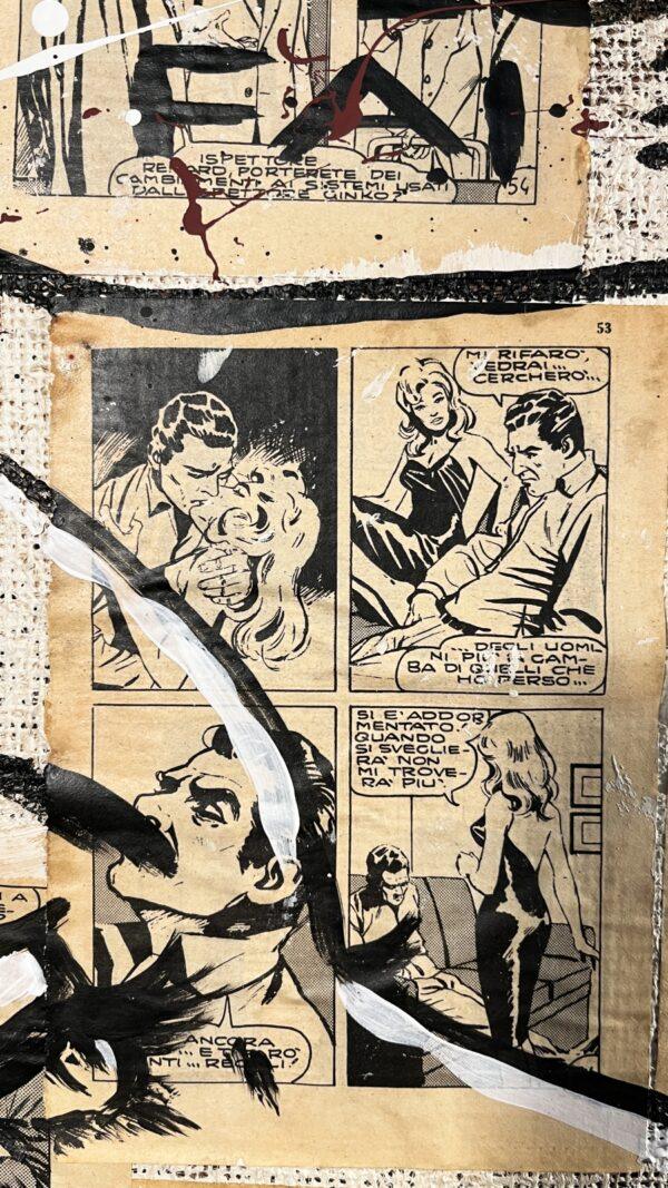 Juta Diabolik e Eva Collage Fumetti