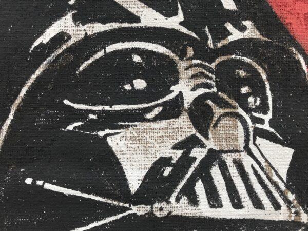 Juta Darth Vader sfondo rosso