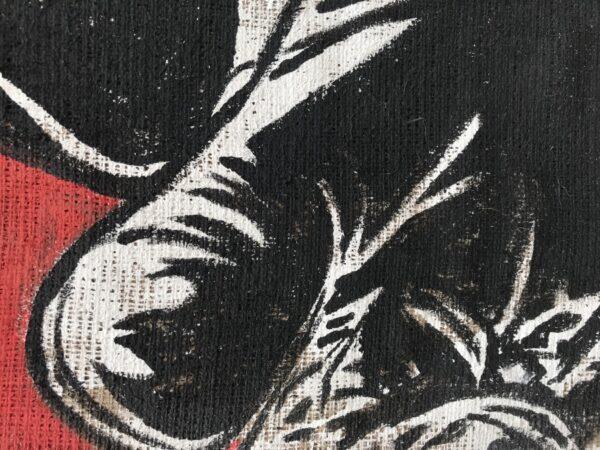 Juta Darth Vader sfondo rosso