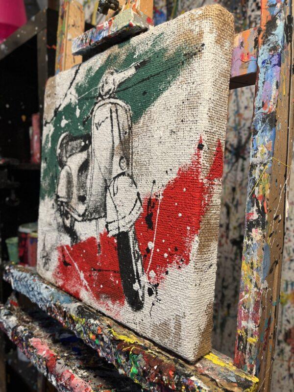 Vespa Sfondo Bandiera 2