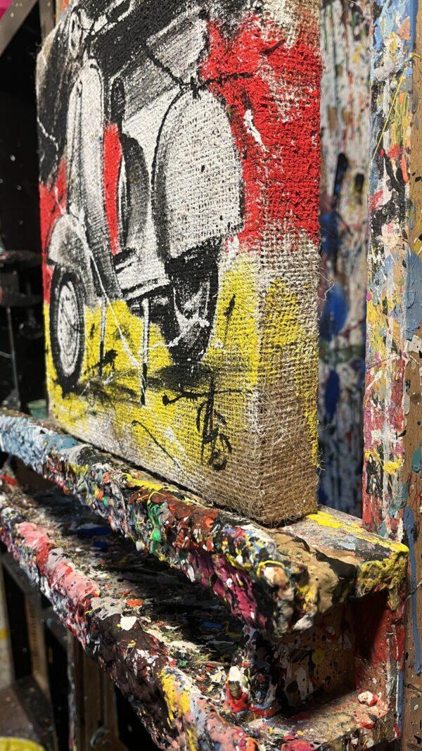 Vespa sfondo bandiera Belgio