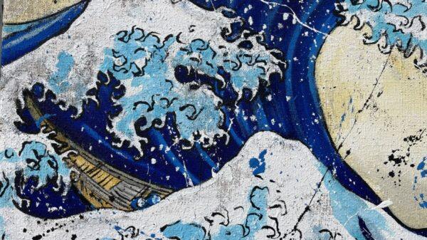 La Grande Onda di Kanagawa di Hokusai