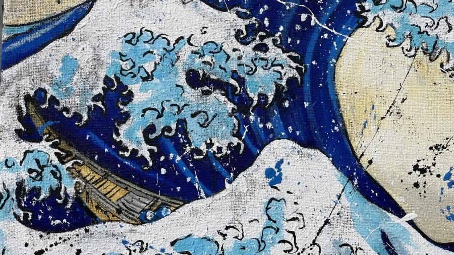 La Grande Onda di Kanagawa di Hokusai - immagine 3