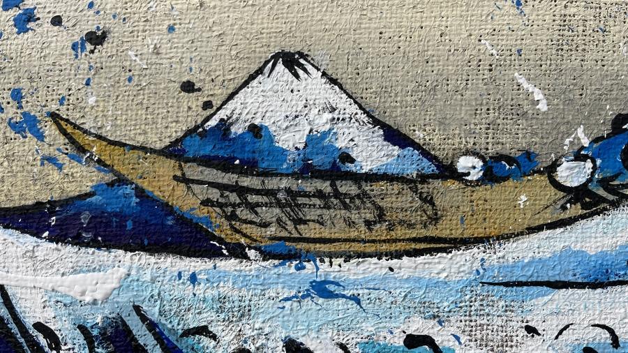 La Grande Onda di Kanagawa di Hokusai - immagine 4