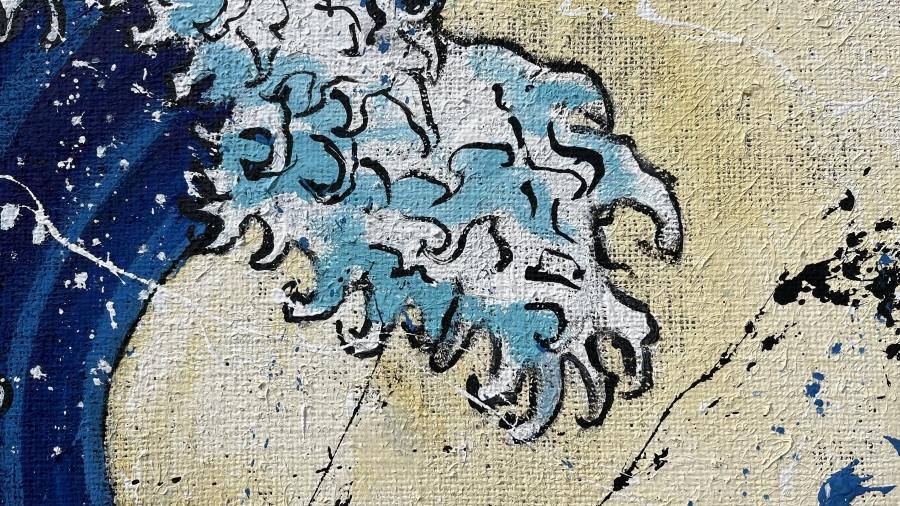 La Grande Onda di Kanagawa di Hokusai - immagine 5