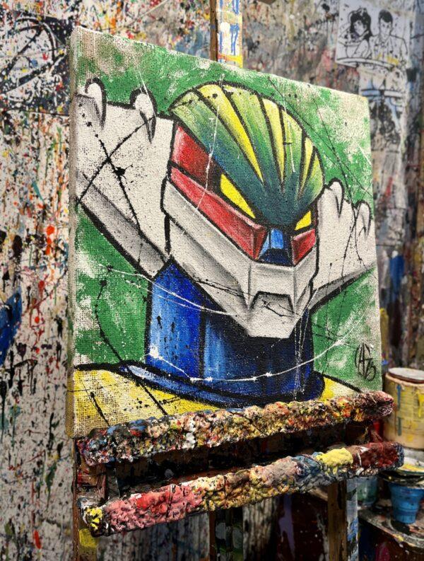 Juta Jeeg Robot D’Acciaio Primo Piano Quadrato