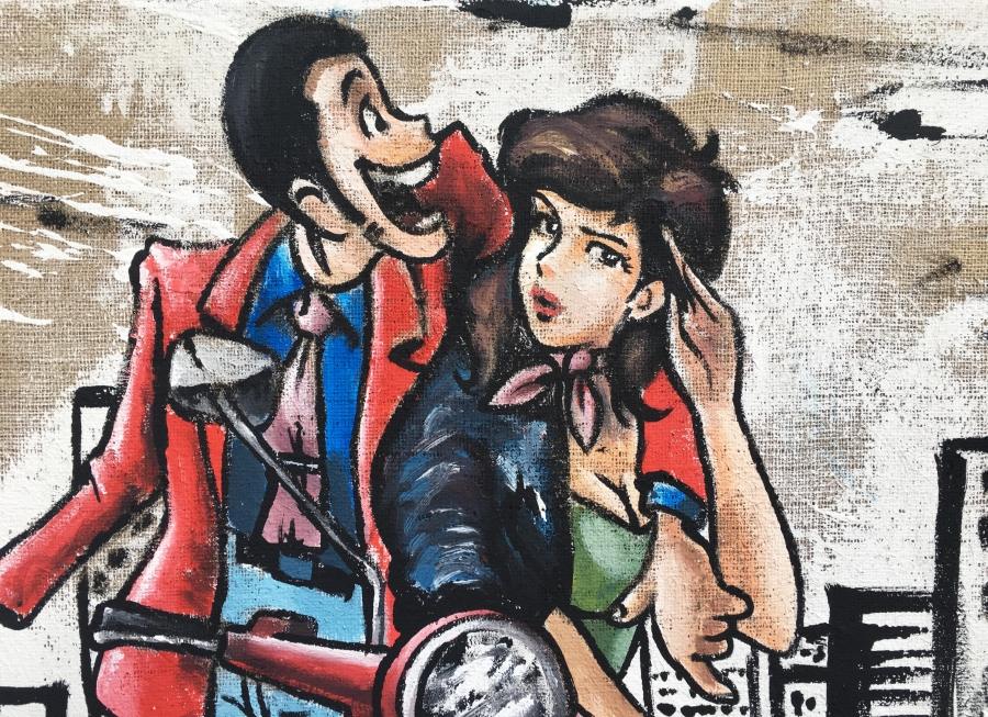 Juta Vespa on the road Fujiko e Lupin - immagine 3