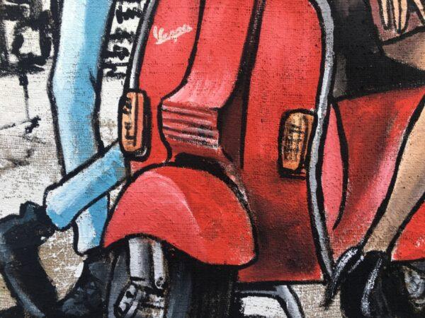 Juta Vespa on the road Fujiko e Lupin