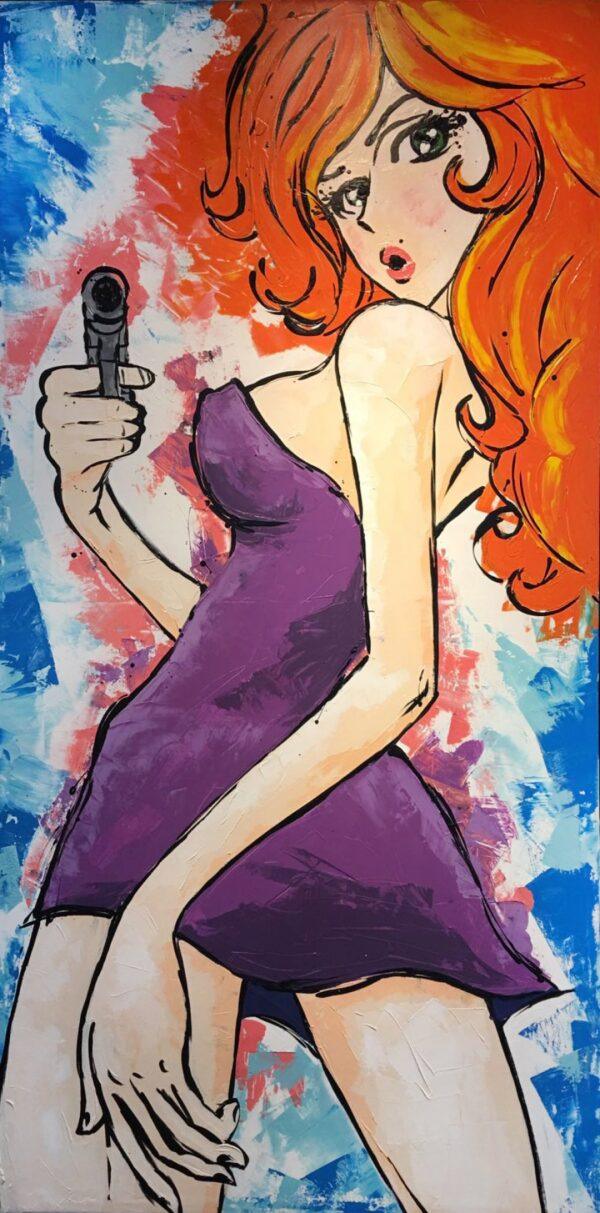 Tela Spatolato Fujiko Gun