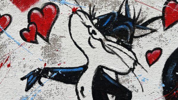 Juta Gatto Silvestro Innamorato