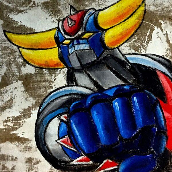 Juta Anime Goldrake Pugno Quadrato