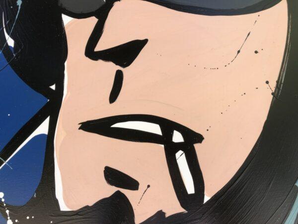 Tela Color Orizzontale Jigen con Schizzi di Colore