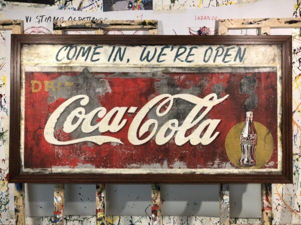 Insegna Coca Cola Old Vintage