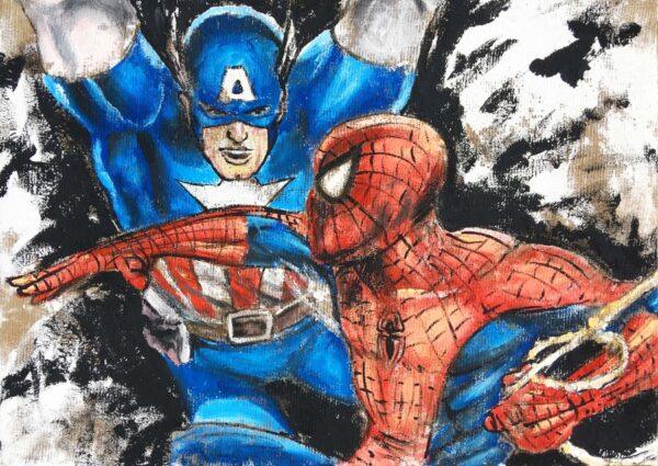 Juta Comic Spider Man vs Capitan America
