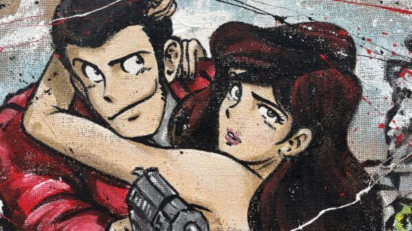 Juta Fujiko e Lupin sfondo città