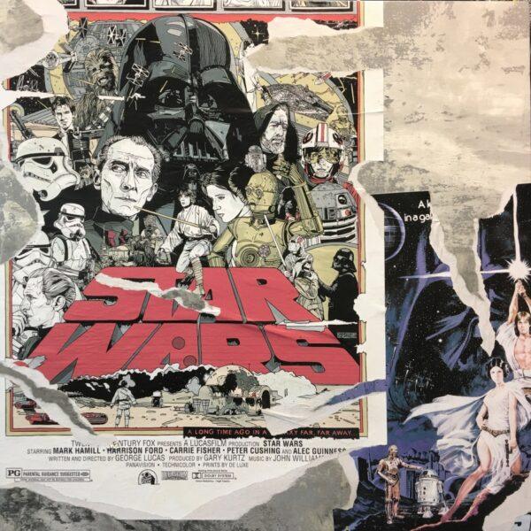 Industrial Vintage Old Poster Star Wars