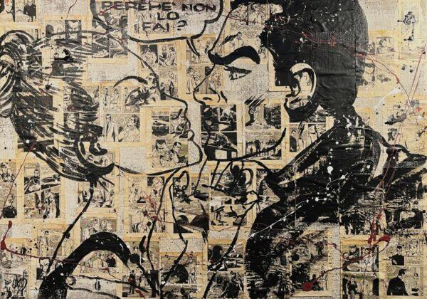 Juta Diabolik e Eva Collage Fumetti