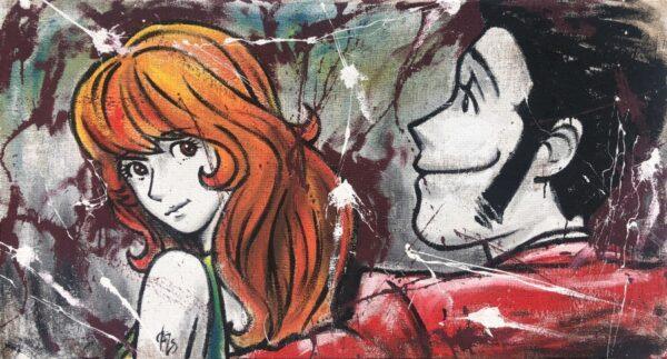 Lupin e Fujiko sguardo seducente