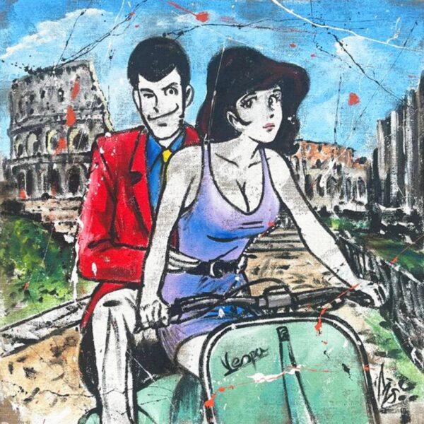 Juta Lupin e Fujiko Viaggio in vespa a Roma
