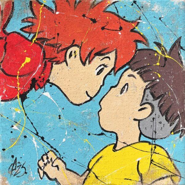 Juta Ponyo e Sosuke Primo Piano