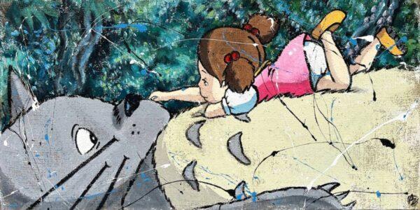 Juta Totoro e Mei nella Foresta