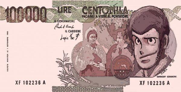 Tela Banconota Lupin