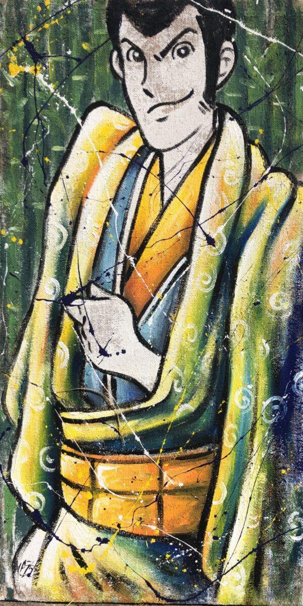 Juta Lupin con kimono