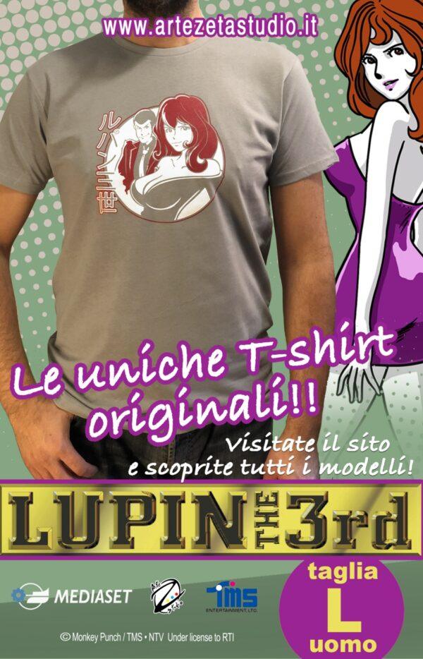 T-shirt LUPIN E FUJIKO GRIGIA UOMO