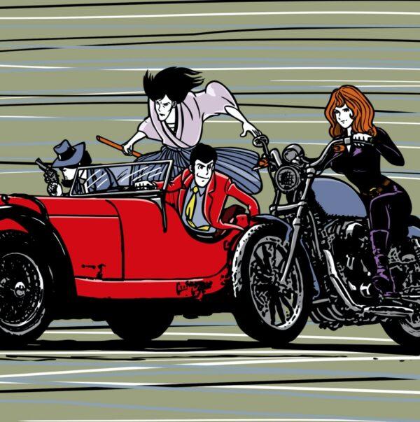 Tela Series Lupin Terzo SSK Fujiko Moto
