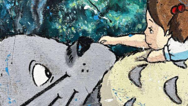 Juta Totoro e Mei nella Foresta