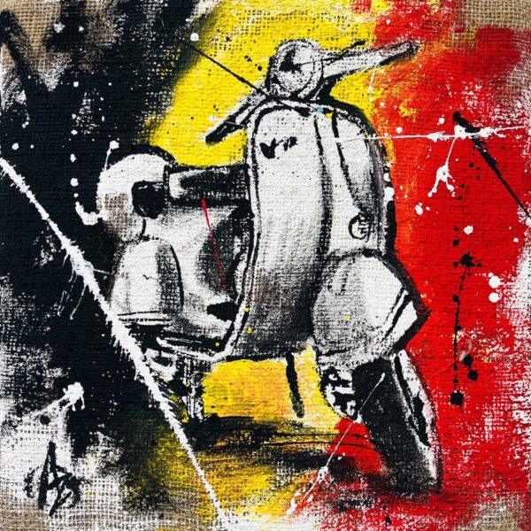 Vespa sfondo bandiera Belgio