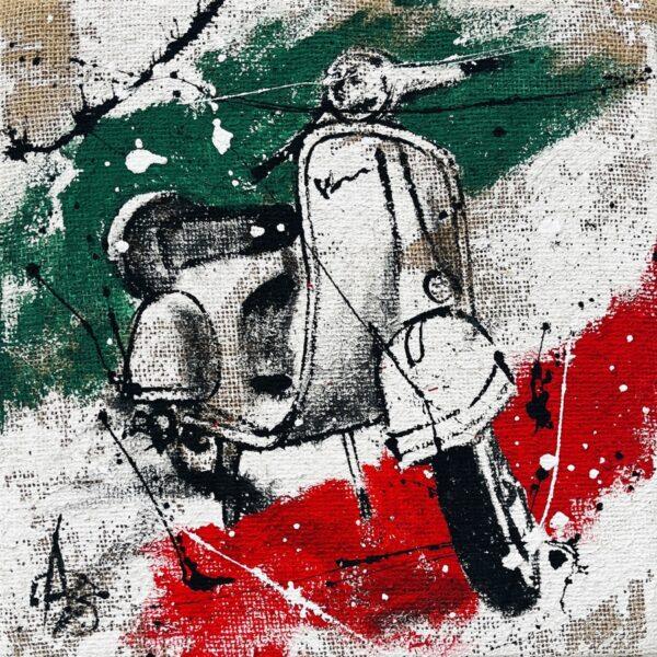 Vespa Sfondo Bandiera 2