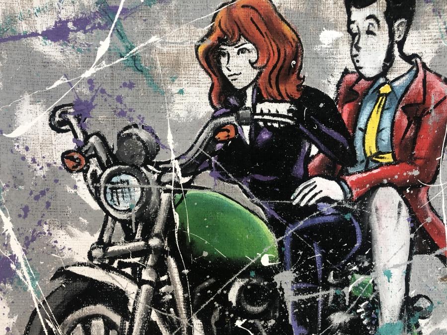 Juta Lupin e Fujiko sulla moto - immagine 2